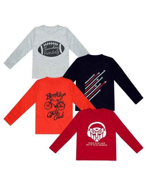 pack of 4 printed t-shirt - 20100607 - Very Small Image - 1