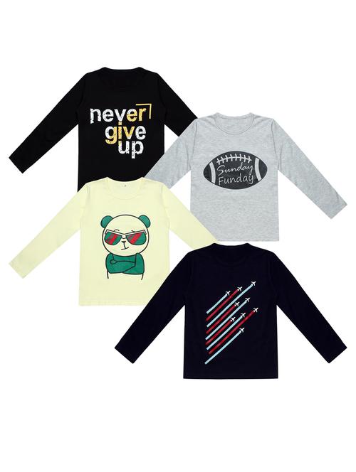 pack of 4 printed t-shirt - 20100612 - Very Small Image - 1