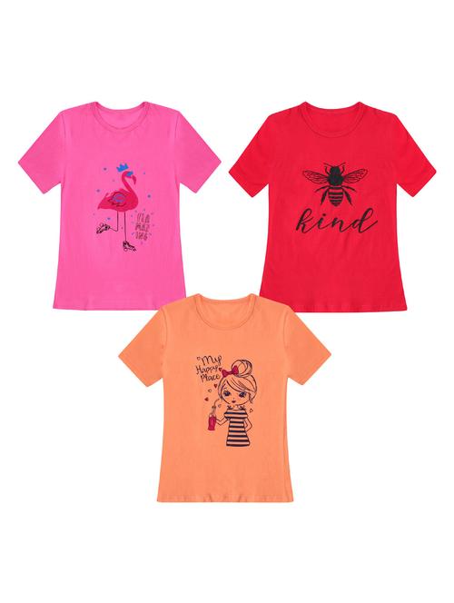 pack of 3 round neck printed tees - 20100711 - Very Small Image - 1