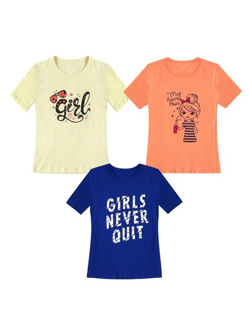 pack of 3 round neck printed tees - 20100728 - Very Small Image - 1