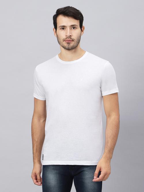 round neck solid regular t-shirt - 20101797 - Very Small Image - 1