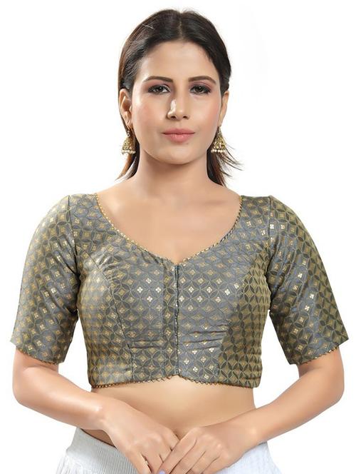 v neck printed regular blouse - 20110182 - Very Small Image - 1