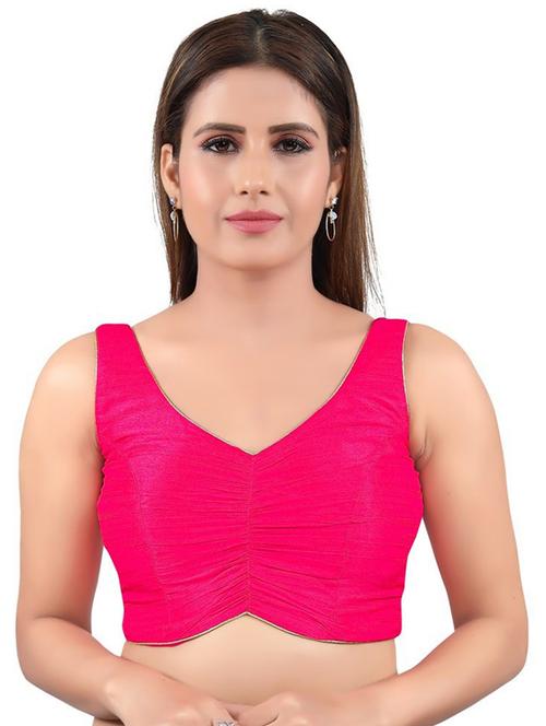 v neck plain regular blouse - 20110240 - Very Small Image - 1