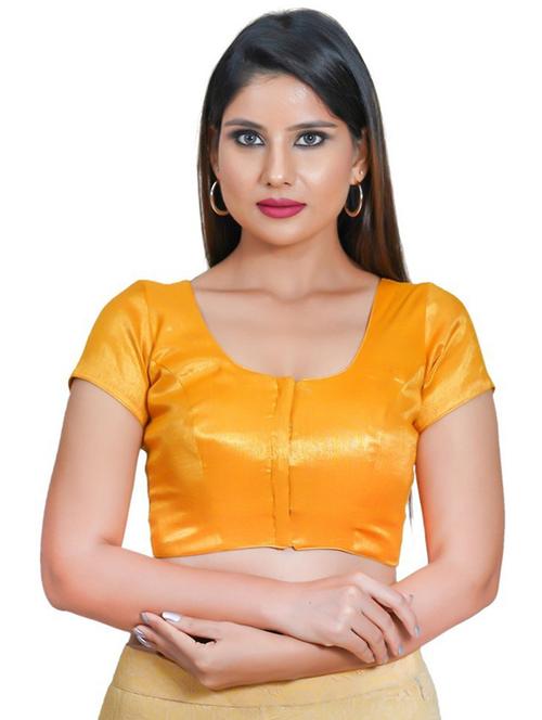 round neck plain regular blouse - 20110377 - Very Small Image - 1