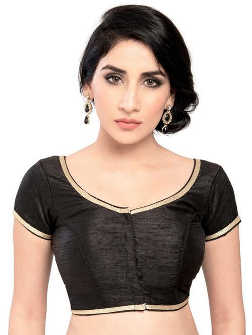 round neck self design regular blouse - 20110507 - Very Small Image - 1