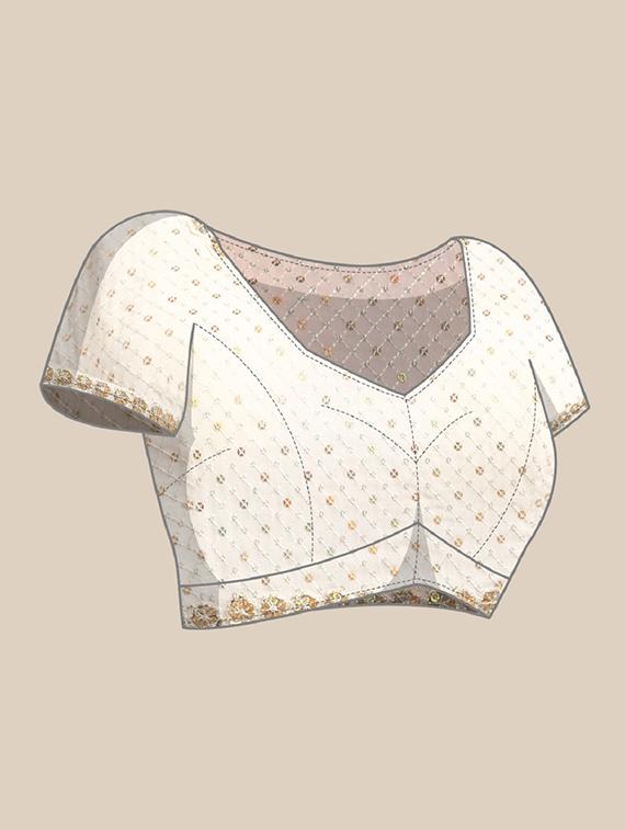 women's embroidered saree with blouse - 20115198 - Standard Image - 2