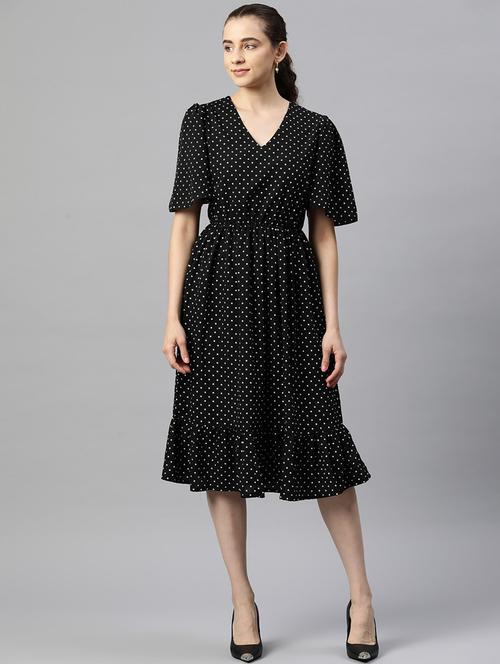 women's tiered dress graphic dress - 20117277 - Very Small Image - 1