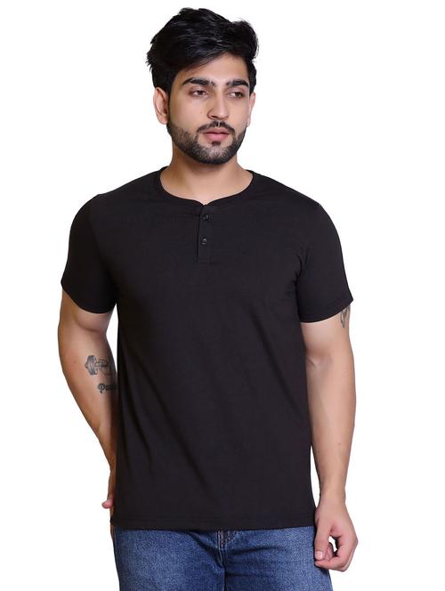henleys neck solids regular t-shirt - 20117883 - Very Small Image - 1