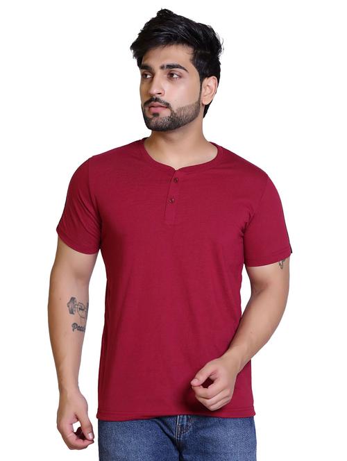 henleys neck solids regular t-shirt - 20117885 - Very Small Image - 1