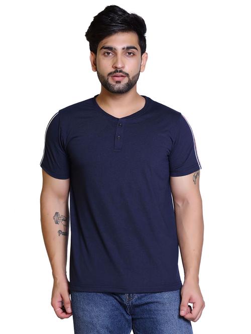 henleys neck solids regular t-shirt - 20117886 - Very Small Image - 1