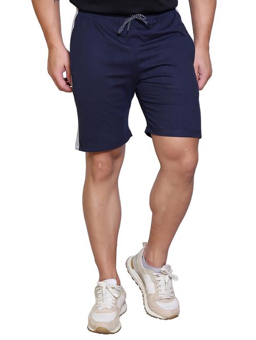 men stripes cotton blend shorts - 20117929 - Very Small Image - 1