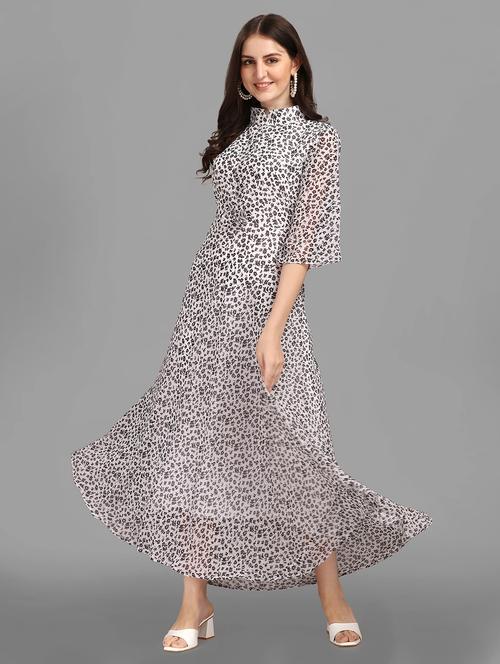 women's fit & flare floral dress - 20118856 - Very Small Image - 1