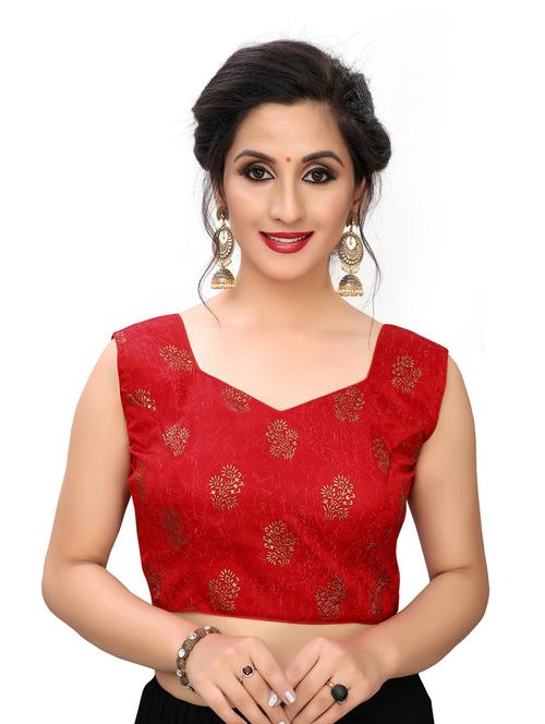 red printed regular blouse - 20119102 - Very Small Image - 1