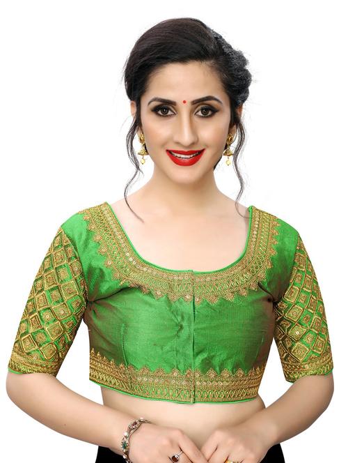 round neck embroidered blouse - 20119792 - Very Small Image - 1