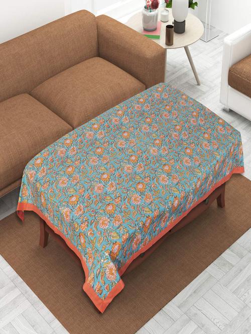 indhome life  pure cotton abstract pattern jaipuri style 4 seater dining table cloth cover - 20121999 - Very Small Image - 1