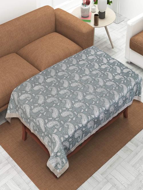 indhome life  pure cotton abstract pattern jaipuri style 4 seater  dining table cloth cover - 20122002 - Very Small Image - 1