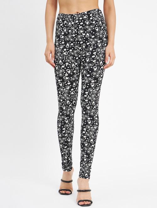 black printed legging - 20123312 - Very Small Image - 1