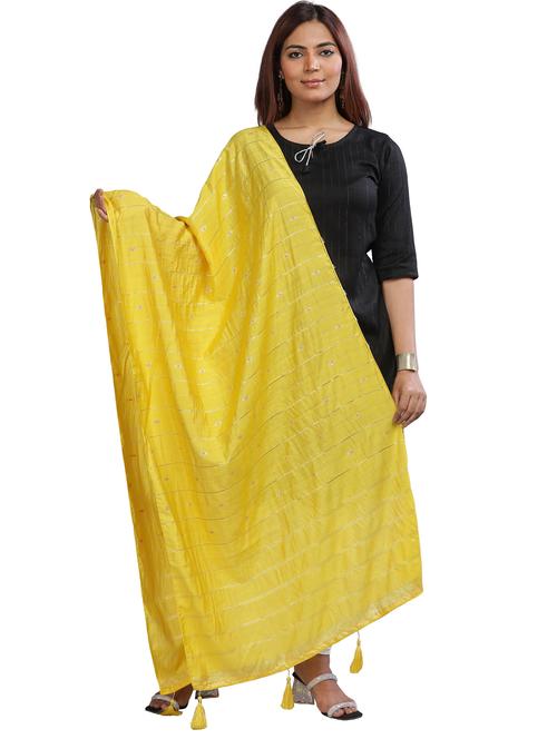 self design woven dupatta - 20126036 - Very Small Image - 1