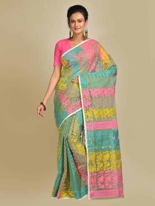 women's self design multi colored saree - 20126163 - Very Small Image - 1