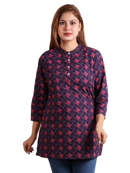 women printed straight kurti - 20127229 - Very Small Image - 1
