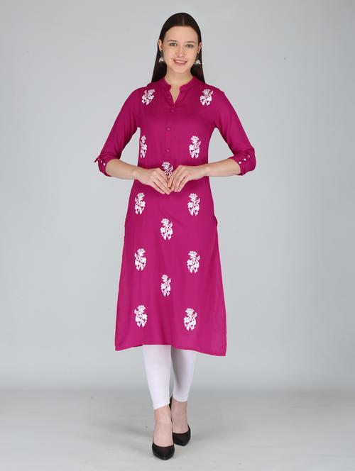 women's straight kurta - 20129551 - Very Small Image - 1