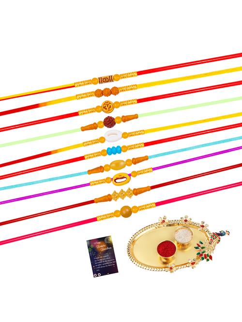 thread rakhi combo - 20130388 - Very Small Image - 1