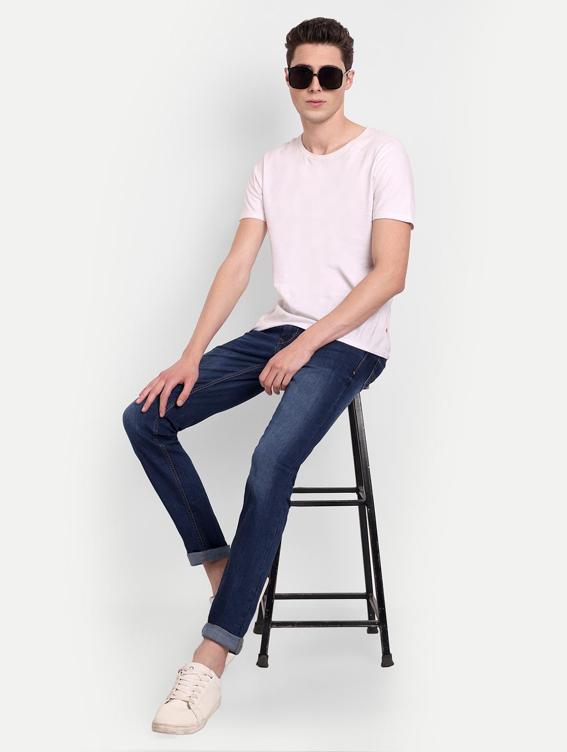 mens slim fit plain jeans - 20131500 - Standard Image - 3