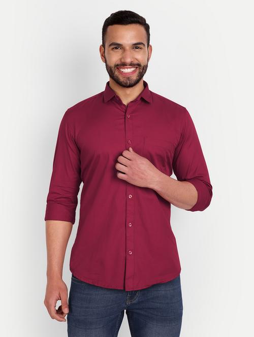 mens solid casual shirt - 20131551 - Very Small Image - 1