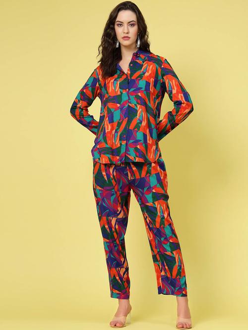 printed top and trouser co-ord set  - 20131720 - Very Small Image - 1