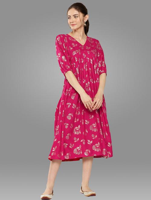 women's flared kurta - 20133047 - Very Small Image - 1