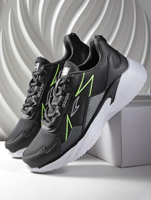 black lace up sport shoes - 20135451 - Very Small Image - 1