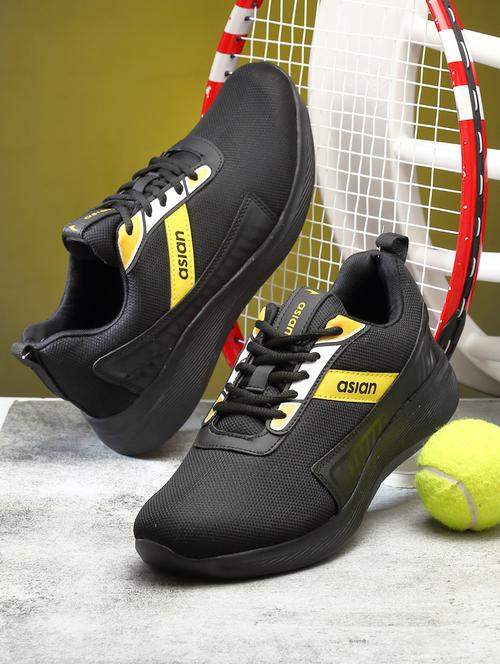 black lace up sport shoes - 20135466 - Very Small Image - 1