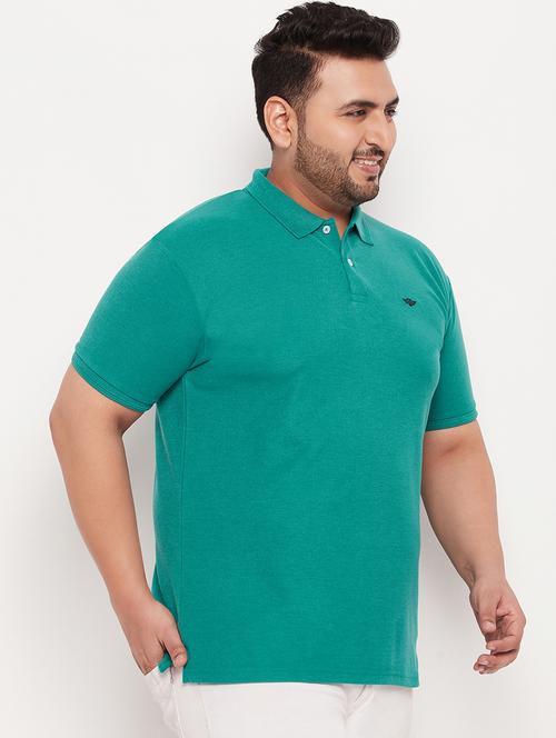 men plus size solid polo t-shirt - 20136492 - Very Small Image - 1
