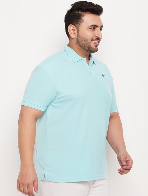 plus size solid polo t-shirt - 20136499 - Very Small Image - 1
