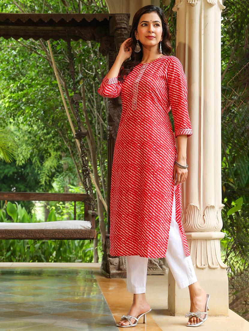 women's straight kurta - 20136773 - Zoom Image - 2