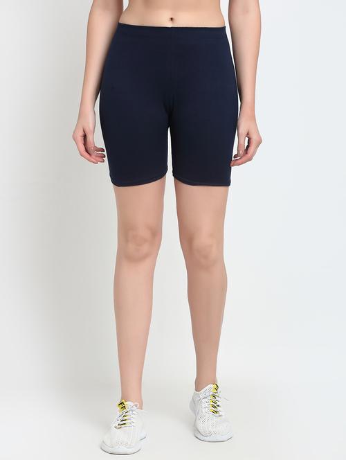 navy blue cotton cycling shorts  - 20148421 - Very Small Image - 1