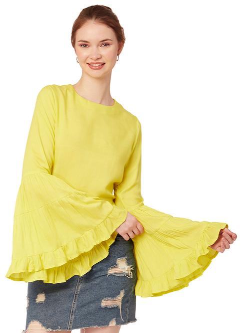 women's straight round neck top - 20149073 - Very Small Image - 1