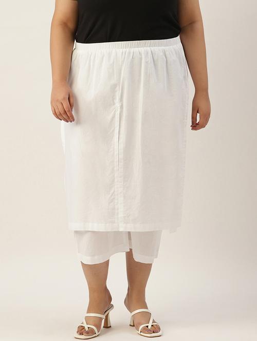 women solid color flat front culottes - 20149242 - Very Small Image - 1