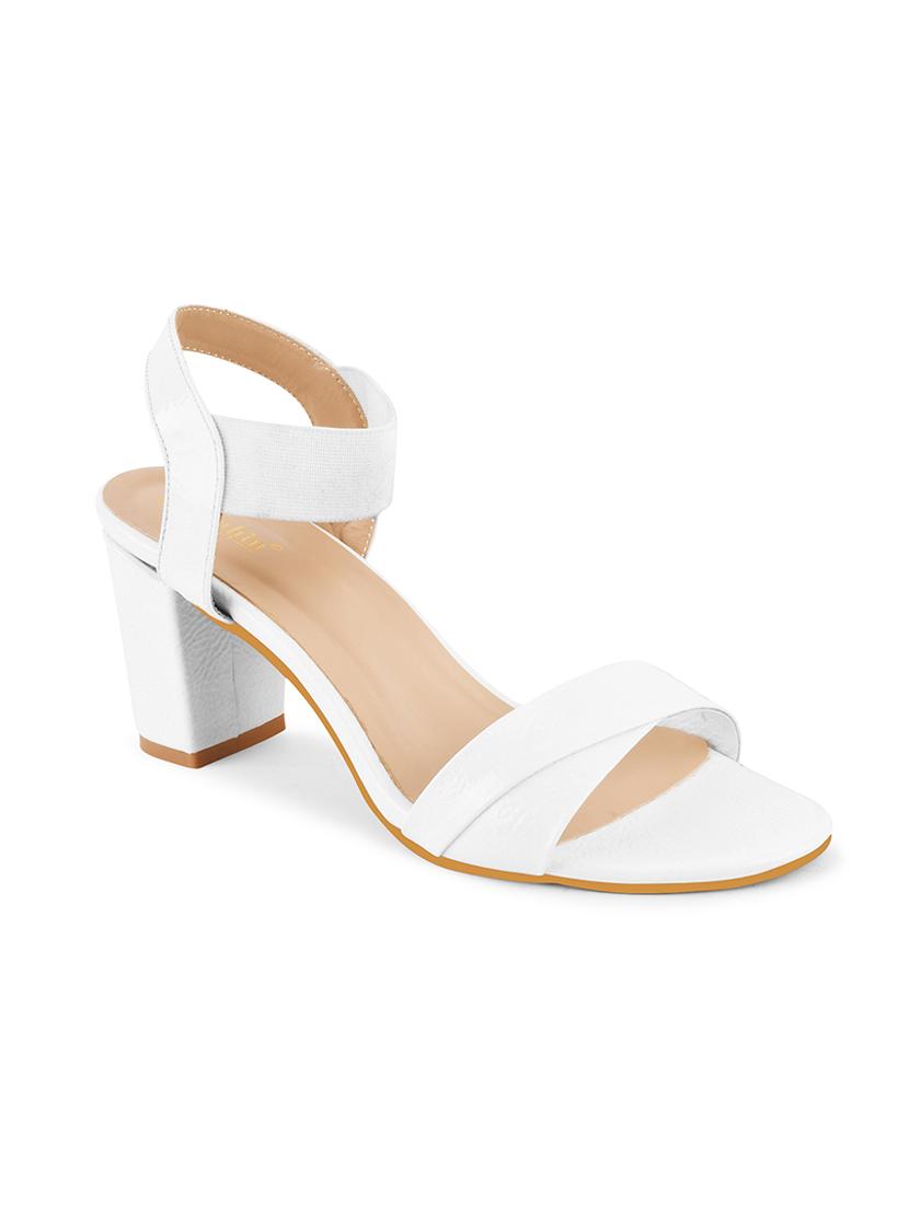 white patent leather ankle strap sandals - 20151198 - Zoom Image - 1