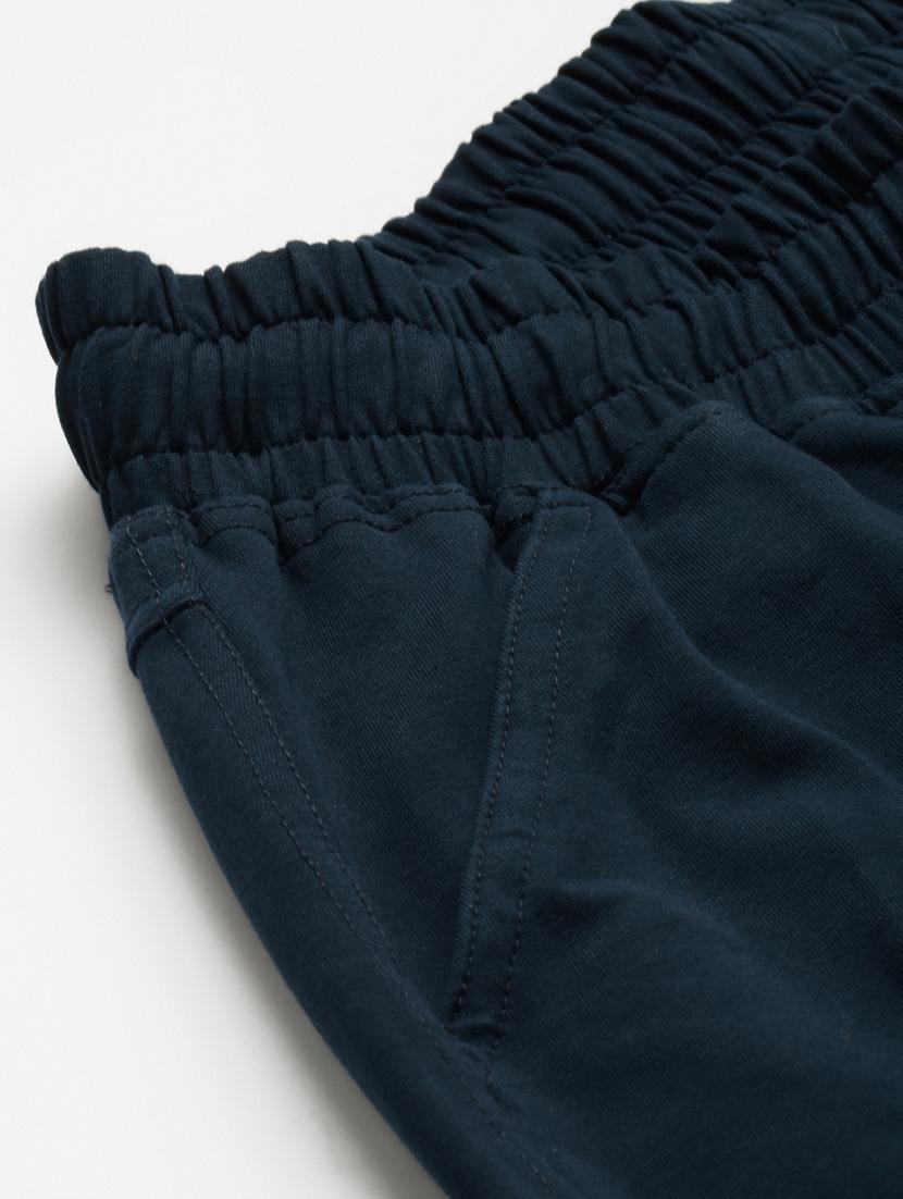 plus size blue solid cargo trouser - 20152930 - Zoom Image - 5