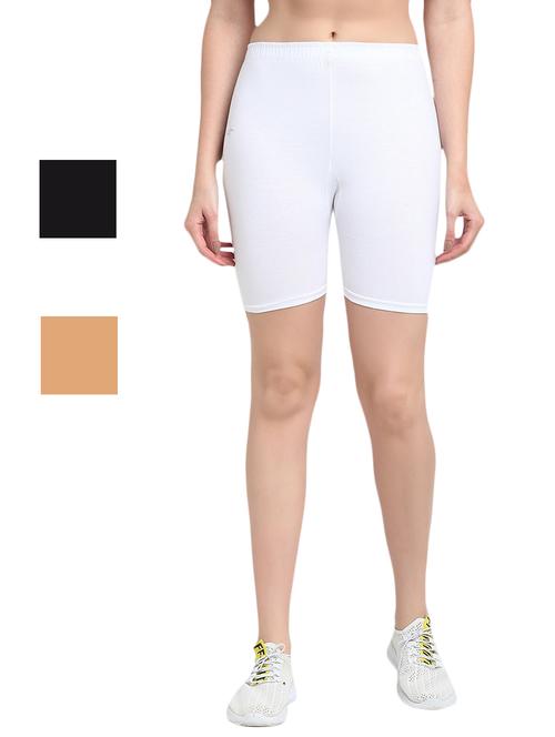 pack of 3 solid cycling shorts - 20154380 - Very Small Image - 1