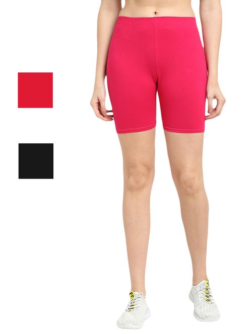 pack of 3 solid cycling shorts - 20154391 - Very Small Image - 1