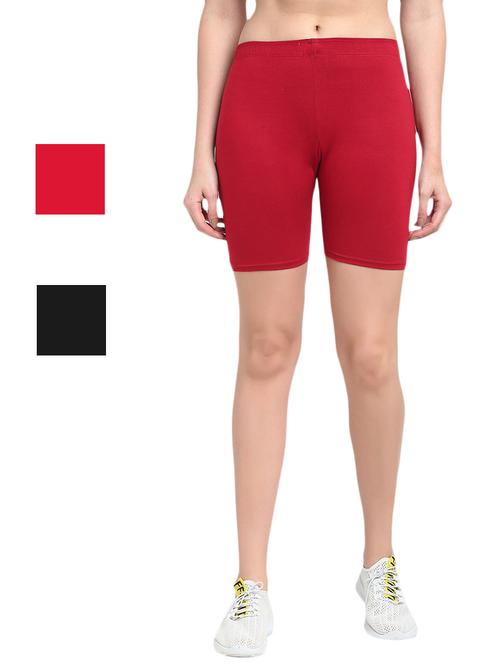 pack of 3 solid cycling shorts - 20154393 - Very Small Image - 1