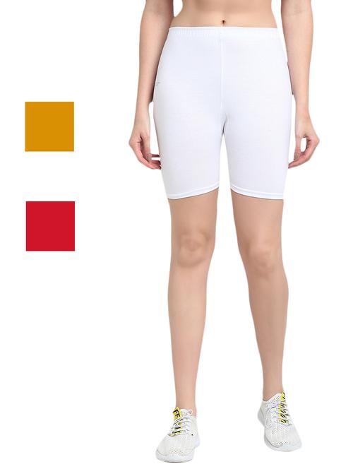 pack of 3 solid cycling shorts - 20154439 - Very Small Image - 1