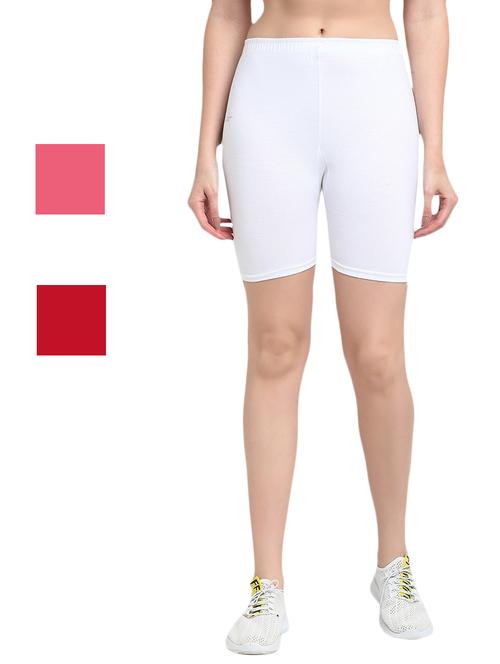 pack of 3 solid cycling shorts - 20154531 - Very Small Image - 1