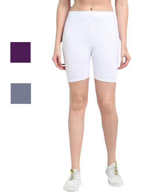 pack of 3 solid cycling shorts - 20154537 - Very Small Image - 1