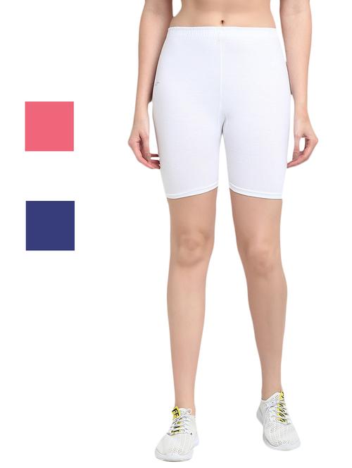 pack of 3 solid cycling shorts - 20154540 - Very Small Image - 1