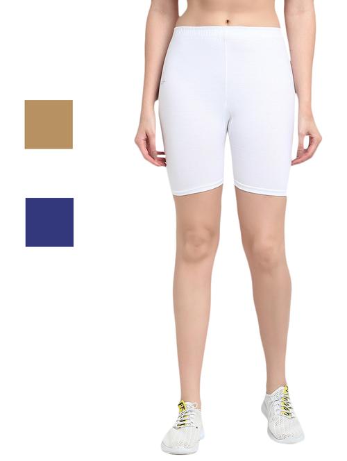 pack of 3 solid cycling shorts - 20154543 - Very Small Image - 1