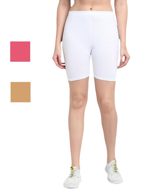 pack of 3 solid cycling shorts - 20154548 - Very Small Image - 1