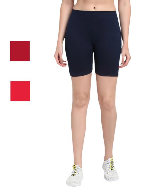pack of 3 solid cycling shorts - 20154595 - Very Small Image - 1